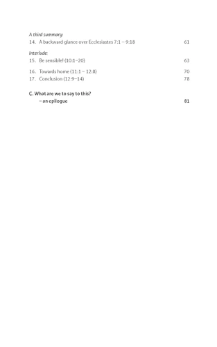 The Message of Ecclesiastes