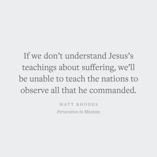 Persecution in Missions
