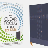 NIrV, Clear Focus Bible for Kids (Leathersoft, Blue)