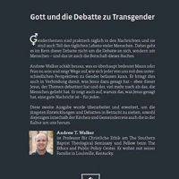 God and the Transgender Debate (German)