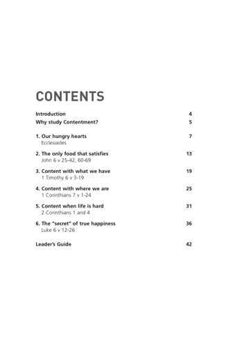 Contentment: Healing the hunger of our hearts