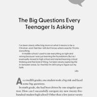 3 Big Questions That Change Every Teenager