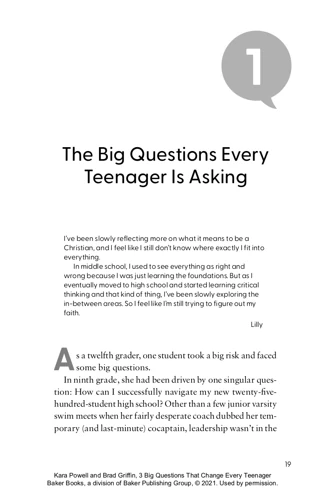3 Big Questions That Change Every Teenager