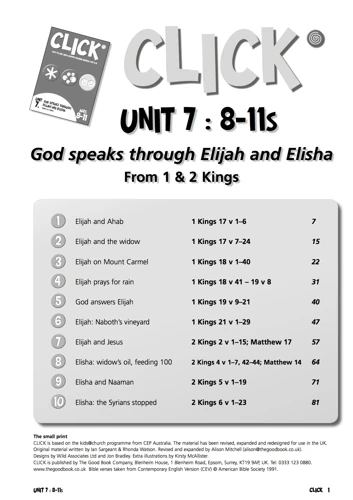 Click Unit 7: 8-11s Leader's Manual