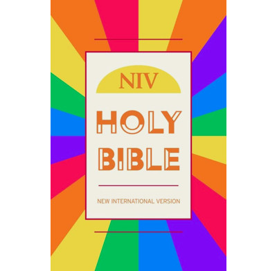 NIV Value Hardback Bible: Rainbow edition