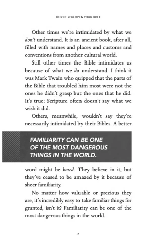 Before You Open Your Bible