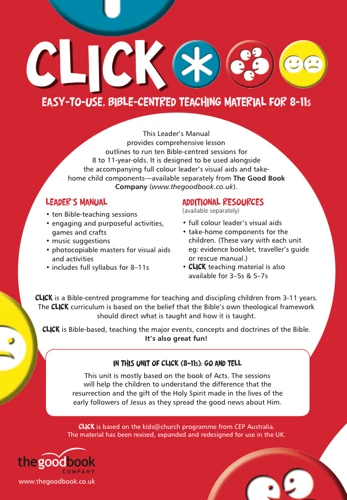Click Unit 6: 8-11s Leader's PACK (Manual + Posters + Child's Component)