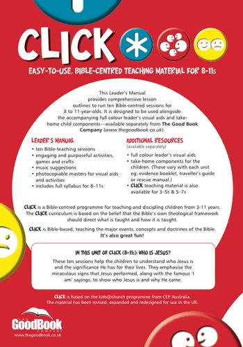 Click Unit 5: 8-11s Leader's PACK (Manual + Posters + Child's Component)