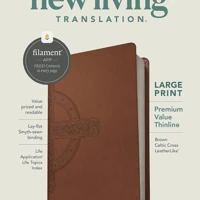 NLT Large Print Premium Value Thinline Bible, Filament Enabled