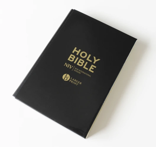 NIV Larger Print Black Leather Bible: Personal Size