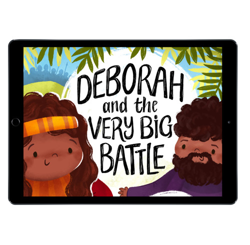 Download the full-size illustrations - Deborah and the Very Big Battle