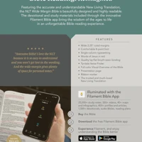NLT Wide Margin Bible, Filament Enabled