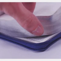 NIV Tiny Navy Soft-tone Bible with Zip