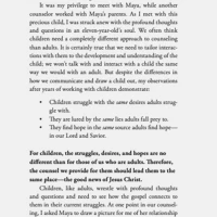 Caring for the Souls of Children