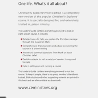 Christianity Explored Prison Edition - Leader's Guide