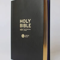 NIV Larger Print Black Leather Bible
