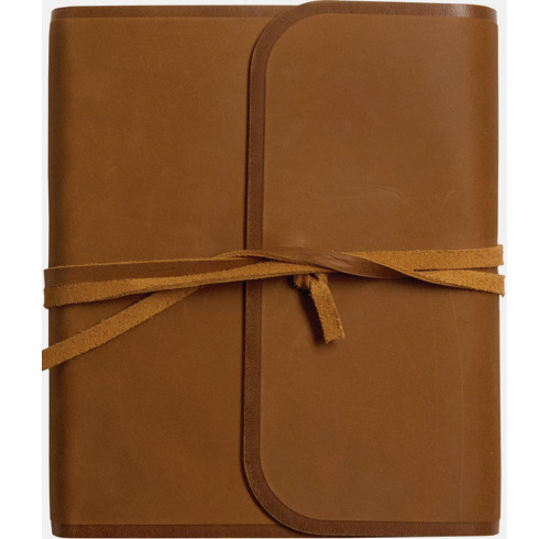 ESV Journaling Bible (Natural Leather, Brown, Flap with Strap)