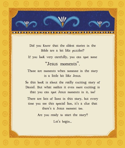Jesus and the Lions' Den Storybook