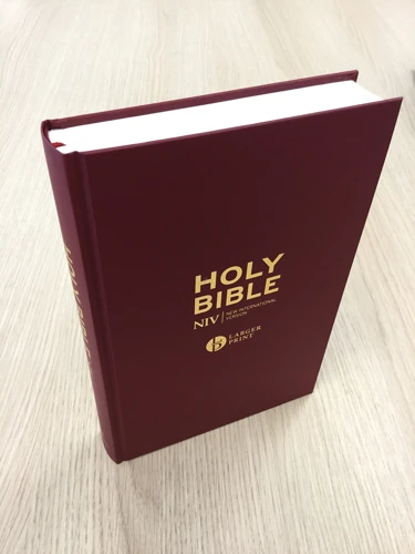 NIV Larger Print Burgundy Hardback Bible