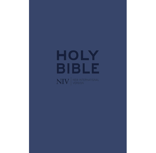 NIV Tiny Navy Soft-tone Bible with Zip