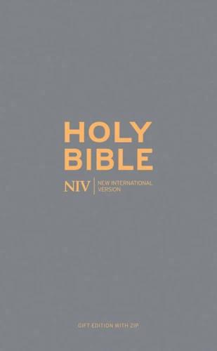 Slate Zip-up Bible (NIV)
