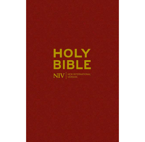 NIV Larger Print Burgundy Hardback Bible