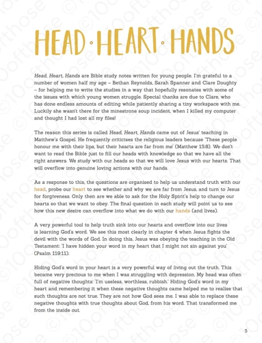 Head, Hearts, Hands