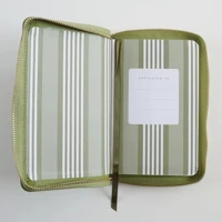 NIV Pocket Olive Green Bible with Gold Zip