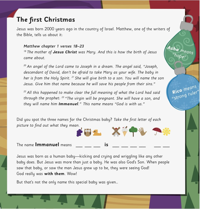 The Christmas Name Game - Alison Mitchell | The Good Book Company