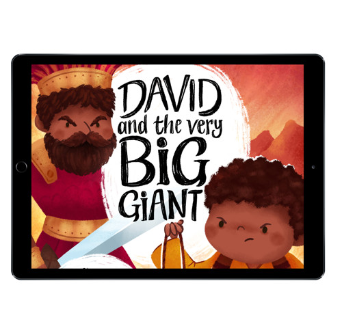 Download the full-size illustrations - David and the Very Big Giant