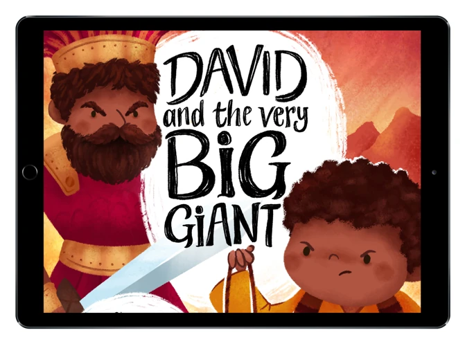 Download the full-size illustrations - David and the Very Big Giant