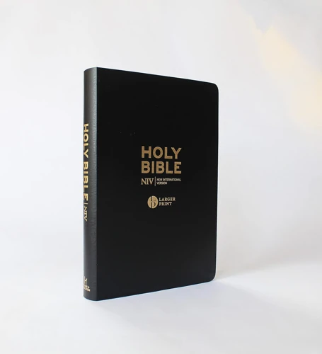 NIV Larger Print Black Leather Bible