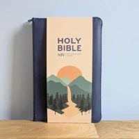 NIV Larger Print Personal Navy Blue Bible