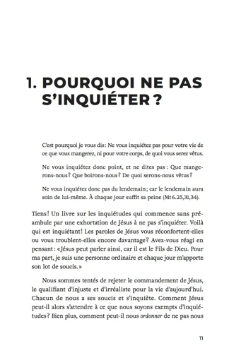 Living without Worry (French)