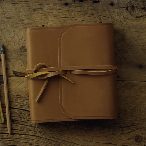 ESV Journaling Bible (Natural Leather, Brown, Flap with Strap)