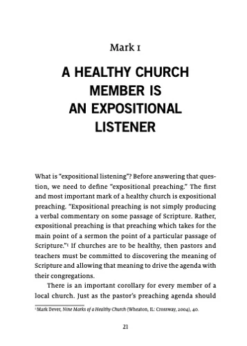 What Is a Healthy Church Member?