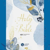 NIV Larger Print Blue Soft-tone Bible with Zip