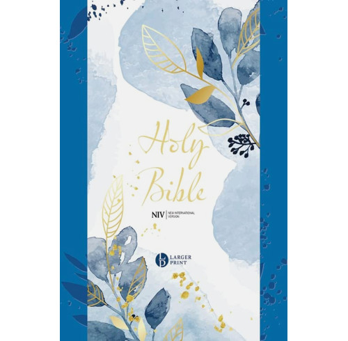 NIV Larger Print Blue Soft-tone Bible with Zip