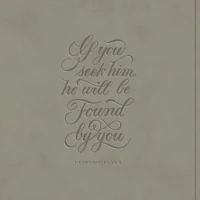 ESV Large Print Value Thinline Bible (1 Chronicles 28:9 Design)