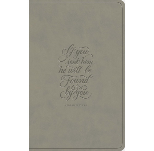 ESV Large Print Value Thinline Bible (1 Chronicles 28:9 Design)