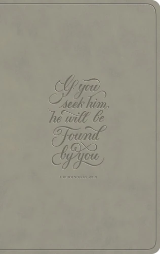 ESV Large Print Value Thinline Bible (1 Chronicles 28:9 Design)