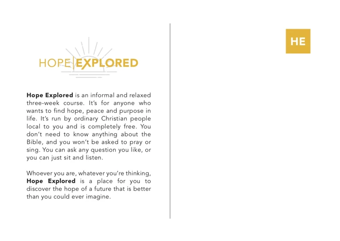Hope Explored Invitations (Pack of 50)