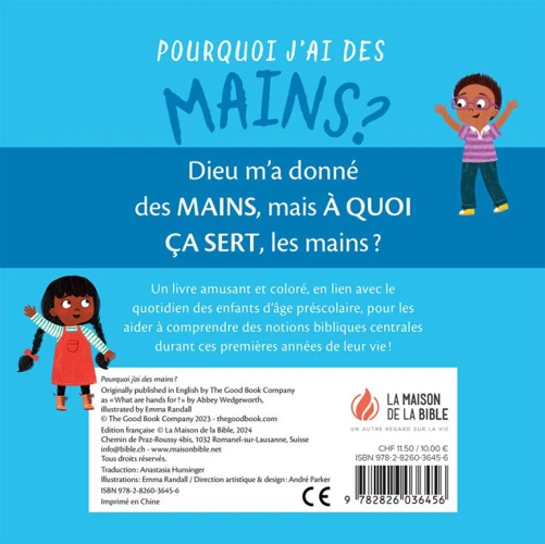 What Are Hands For? Board Book (French)