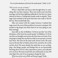 Marriage Conflict