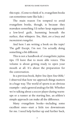 Before You Share Your Faith
