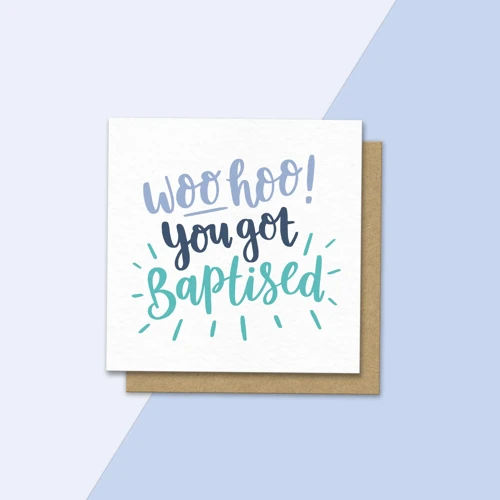 Woohoo Baptism Card