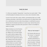 Ecclesiastes: Chasing the Wind (Verse by Verse)