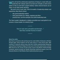 The Team Leader's Handbook