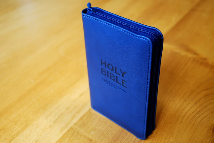 NIV Tiny Navy Soft-tone Bible with Zip