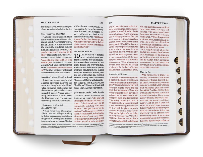 ESV Giant Print Personal Size Bible, Red Letter, Thumb Indexed